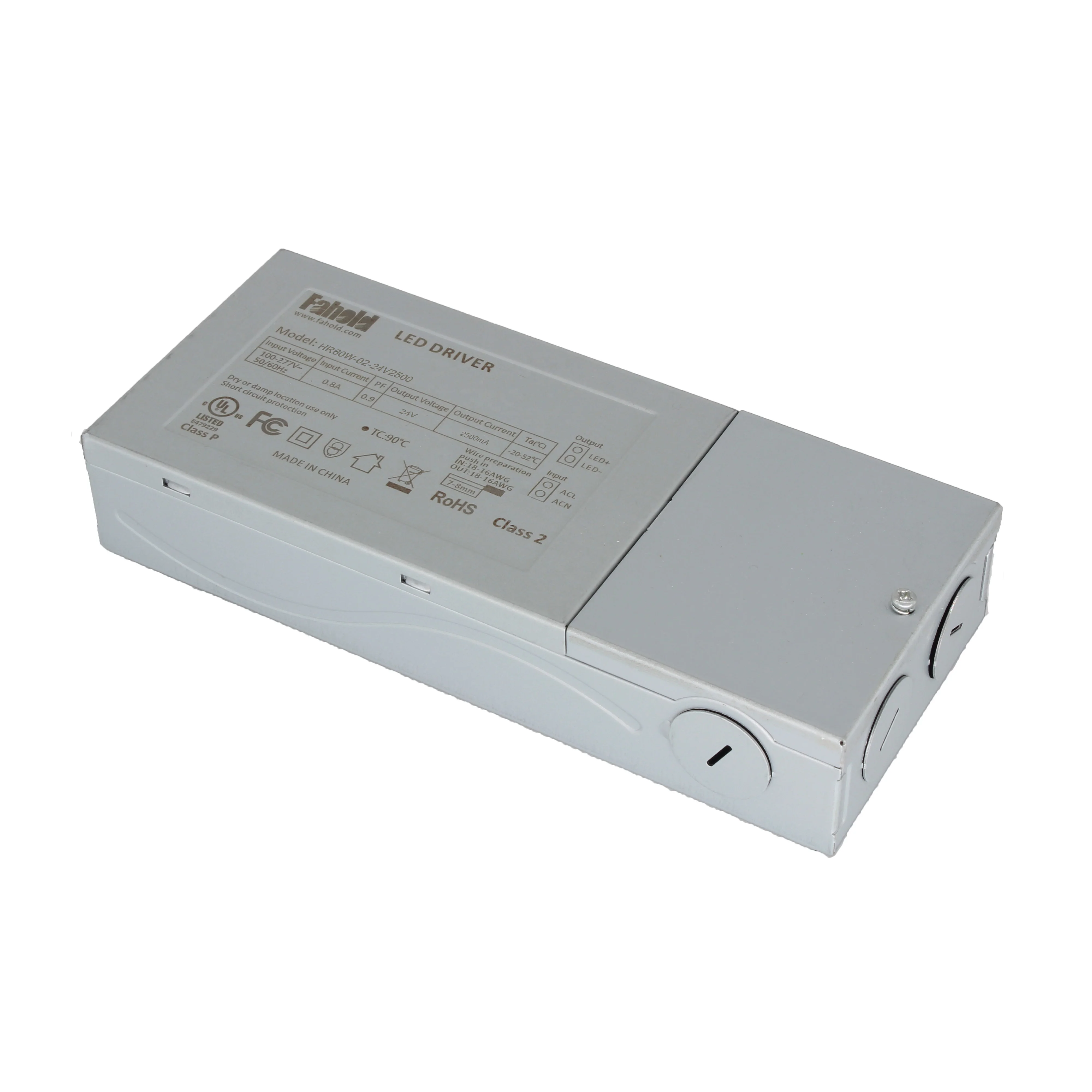 40-100W Junction Box Constant Voltage 24V 12V Triac dimmable led driver for strips light, wall light, Phase cut Dimming