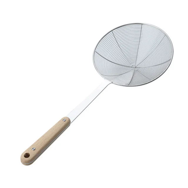 

Stainless Steel Kitchen Cooking Skimmer Wire Spider Strainer Mesh Deep Fryer Oil Frying Scoop Noodle Pasta Basket Colander Sieve