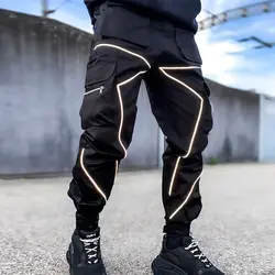 New Design Mens Reflective Cargo Pants Fashion Str