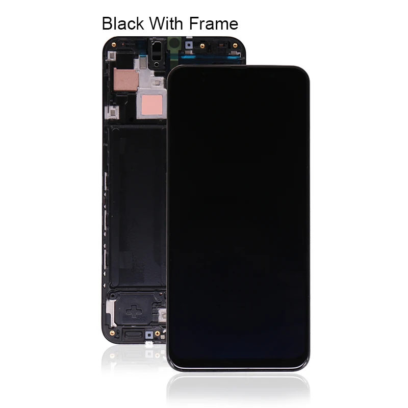 

1080 x 2340 For Samsung A30 LCD Display For Samsung For Galaxy A30 A305 LCD With Touch Screen Digitizer With Frame, Black