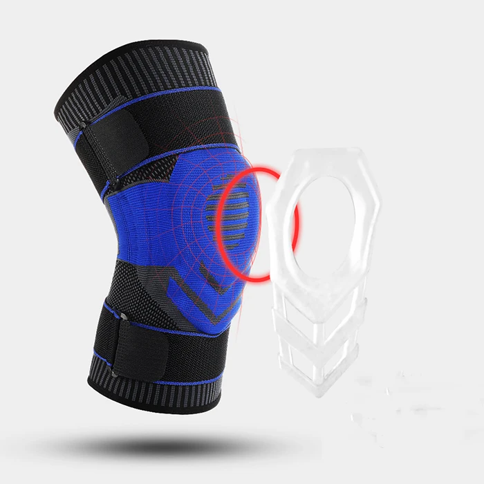 

Fabric knee compression sports protector knee pads wholesale factory cheap price knee brace adjustable, 3colors