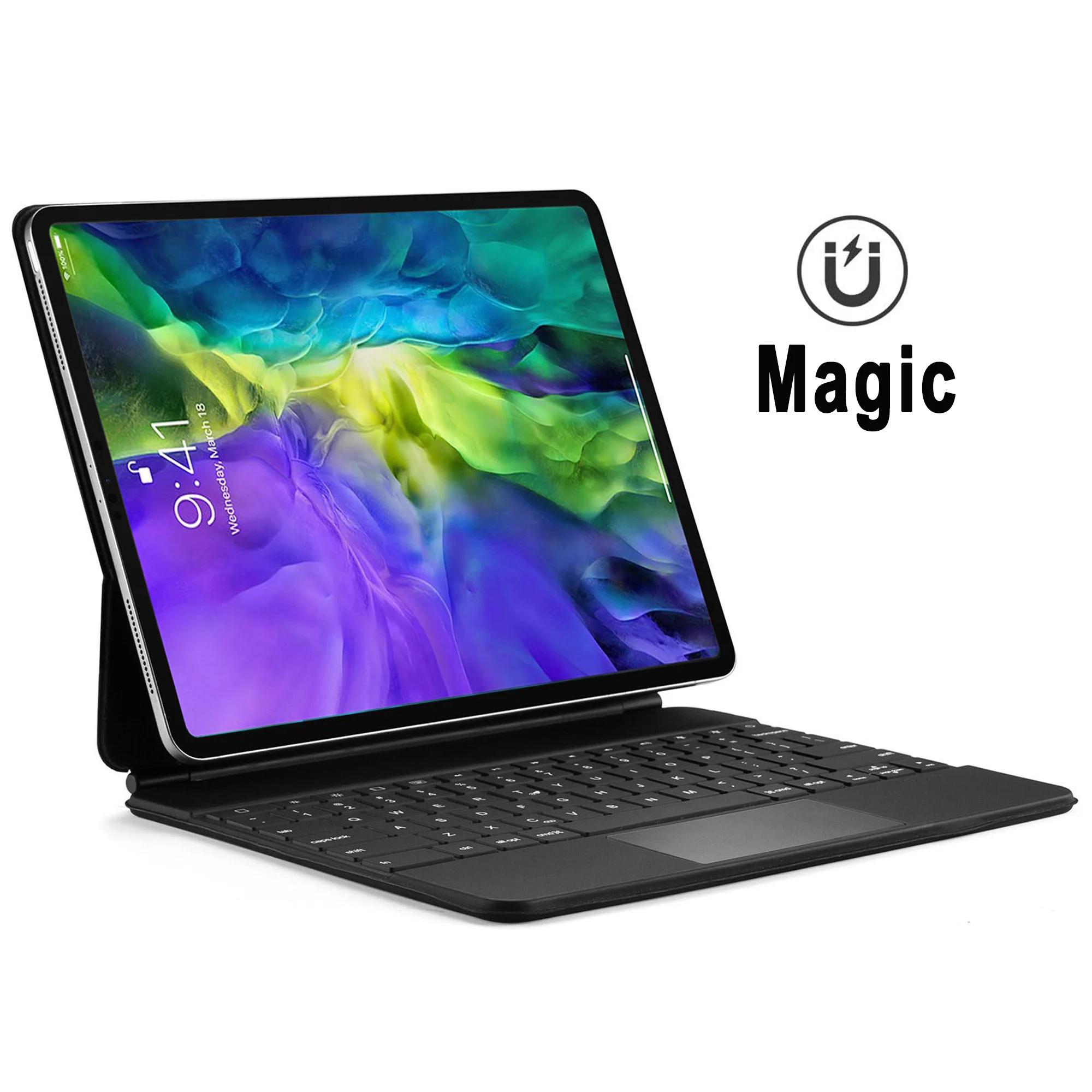 

New Hot Magic Keyboard Case Magnetic Case for Apple iPad Pro 11 2021 2020 2018 with BT 3.0 Touchpad Keyboard Case For iPad Air 4