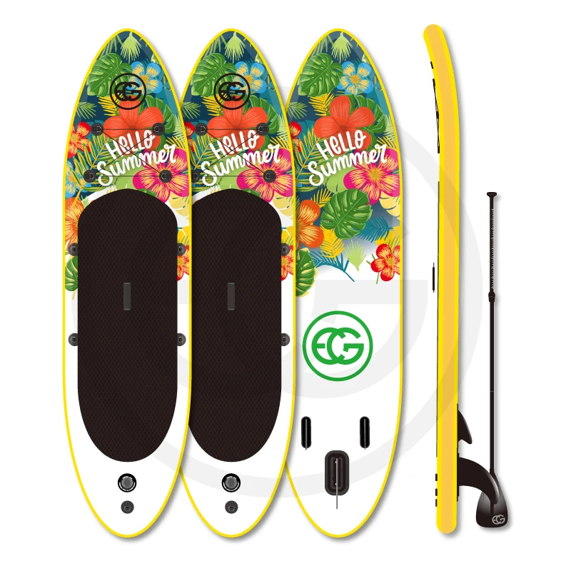 

Oem10ft 12ft custom long tour adventure inflatable stand up paddle board isup stand up paddle race board, Green or pink