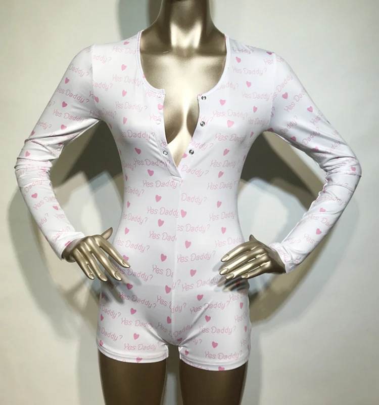 

Wholesale 2021 Pajamas Women Yes Daddy Onesie, Customized color