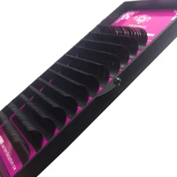 

Matte Dark Black silk Soft Wholesale Private Label Volume Individual Eyelash Extension