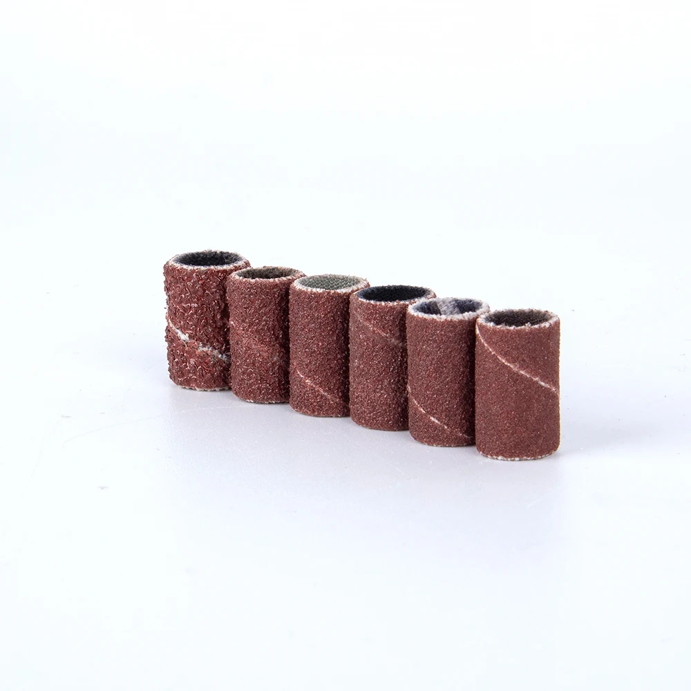 

High Quality Professional Metal Grinding Sleeves Nail Buffer Sanding Bands For Nail Drill Bits