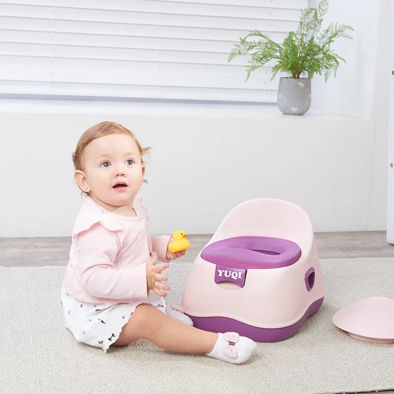 

2019 Eco-friendly children plastic baby potty training seat latest, Pink and blue