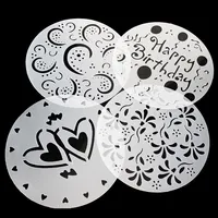 

Plastic stencils set for cake decoration valentine birthday decoration cookie stencil