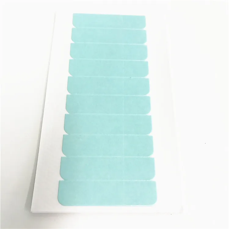 

Top Quality Strong Double Sided Blue Adhesive Tape for Skin Weft Human Hair Extensions, Blue tape