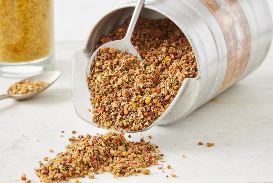 Chef Sprinkling Salt-Free Seasoning into a Sizzling Pan