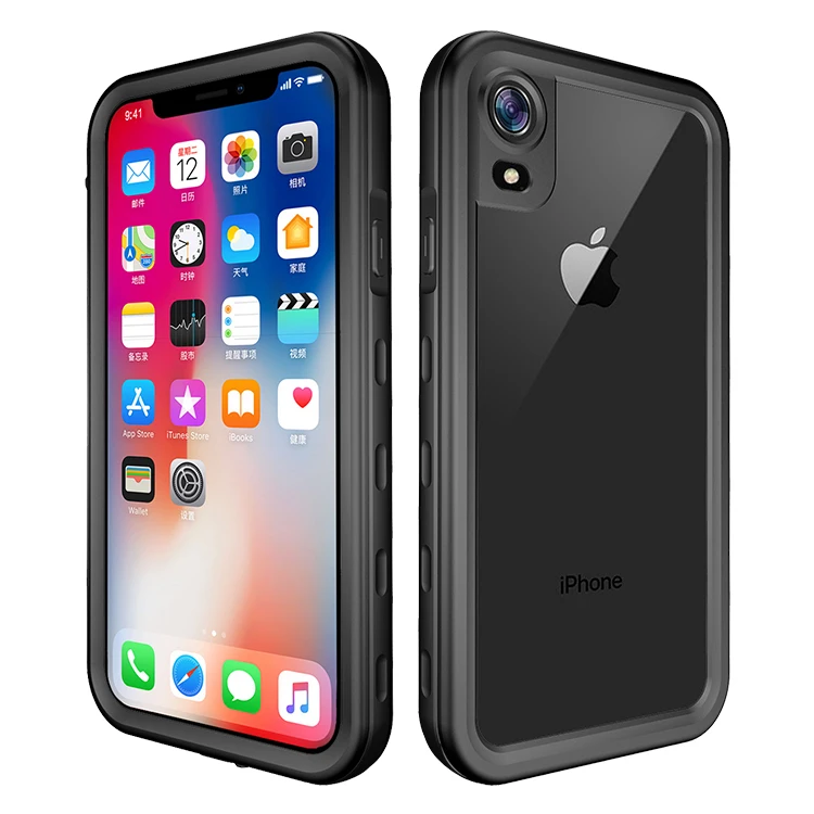 

Shockproof Thin Transparent Crystal Clear TPUPC Bumper Phone Case Back Cover For iPhone XR