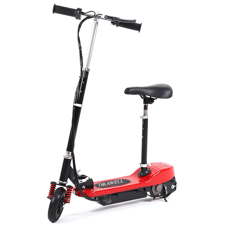 

2021 Popular Foldable 120W Motor 6 Inch Rubber Tire Max Speed 12KM/H 2 Wheel Lithium Battery Adult Electric Scooters With Seat