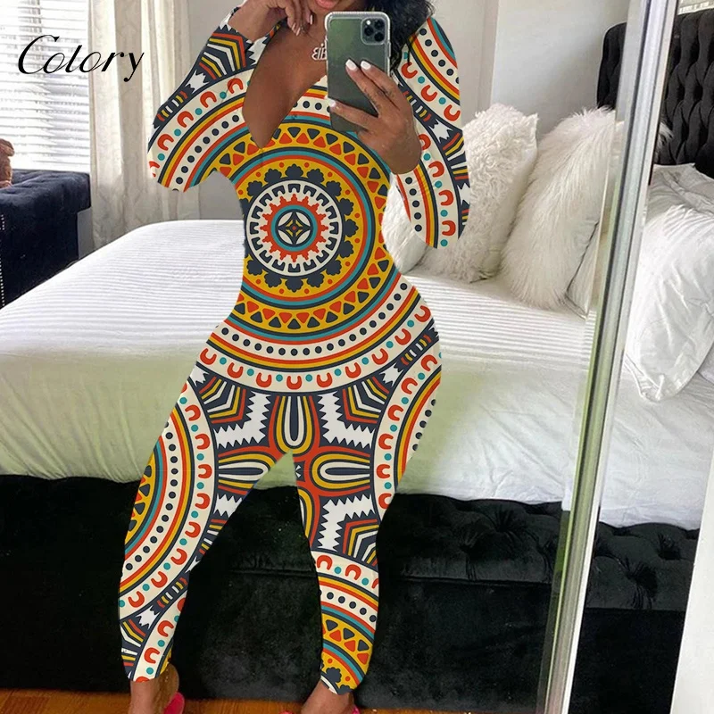 

Colory Top Selling Custom Print Adult Onesie Women With Butt Flap Bodysuit For Material, Customized color