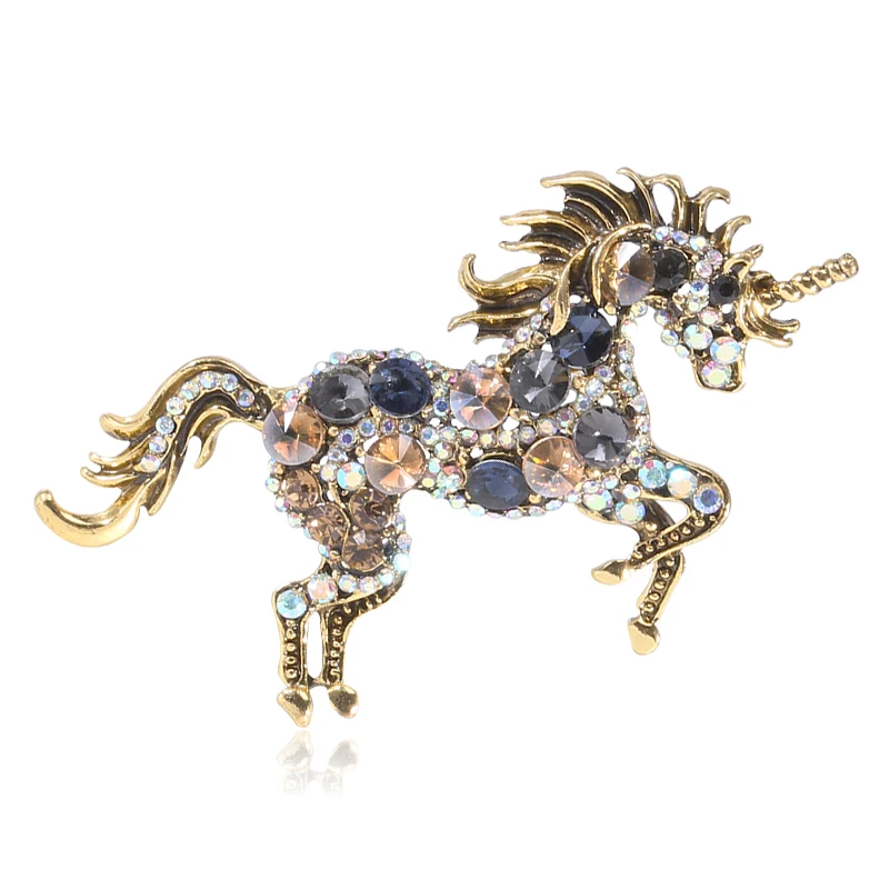 

fashion Korean version diamond cartoon horse broochh