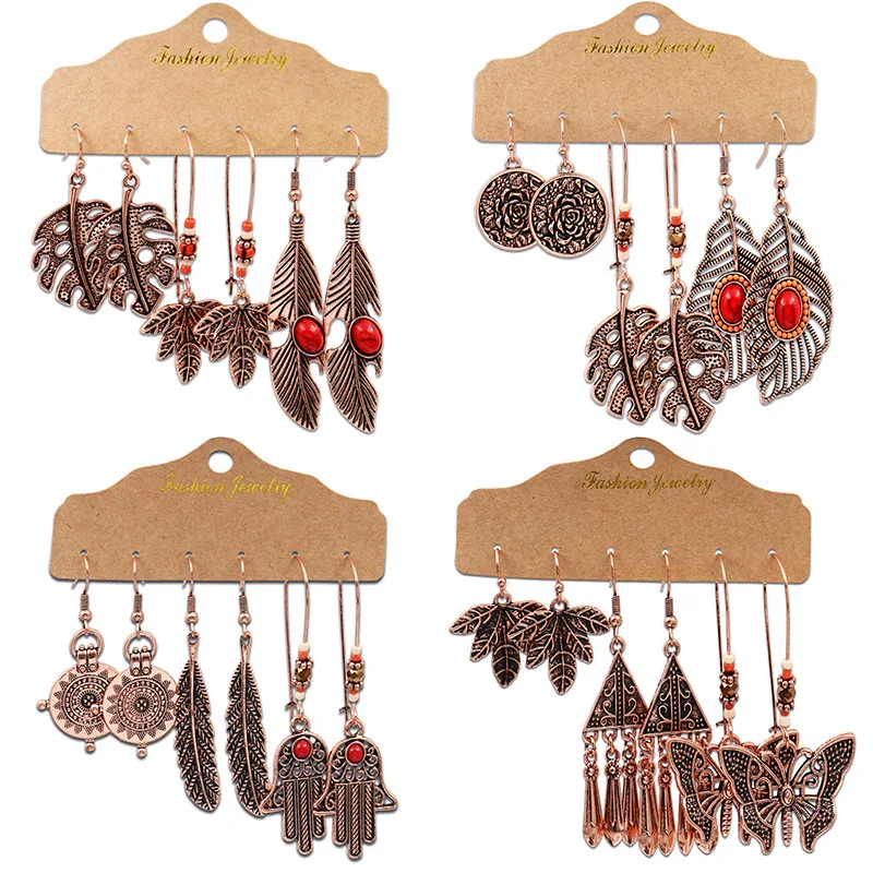 

Wholesale 3 Pairs Per Set Cheap Earrings Stocks Sell Accept Small Order Europe Top Selling Fashion Earrings Women Jewelry
