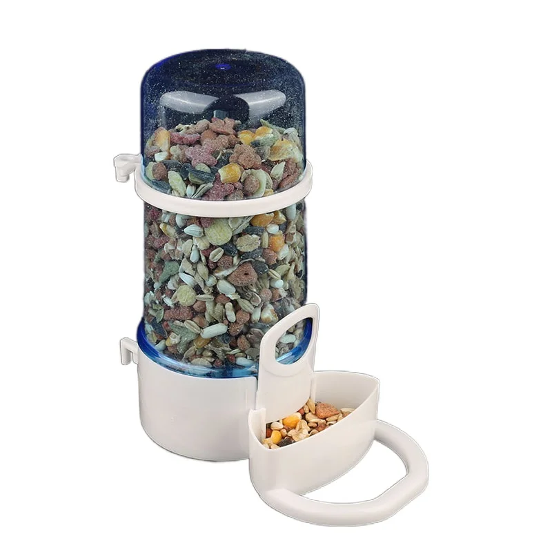 

Pet feeder transparent bottle for hamster Pet Feeder bird hedgehog Feeders Automatic, White,blue