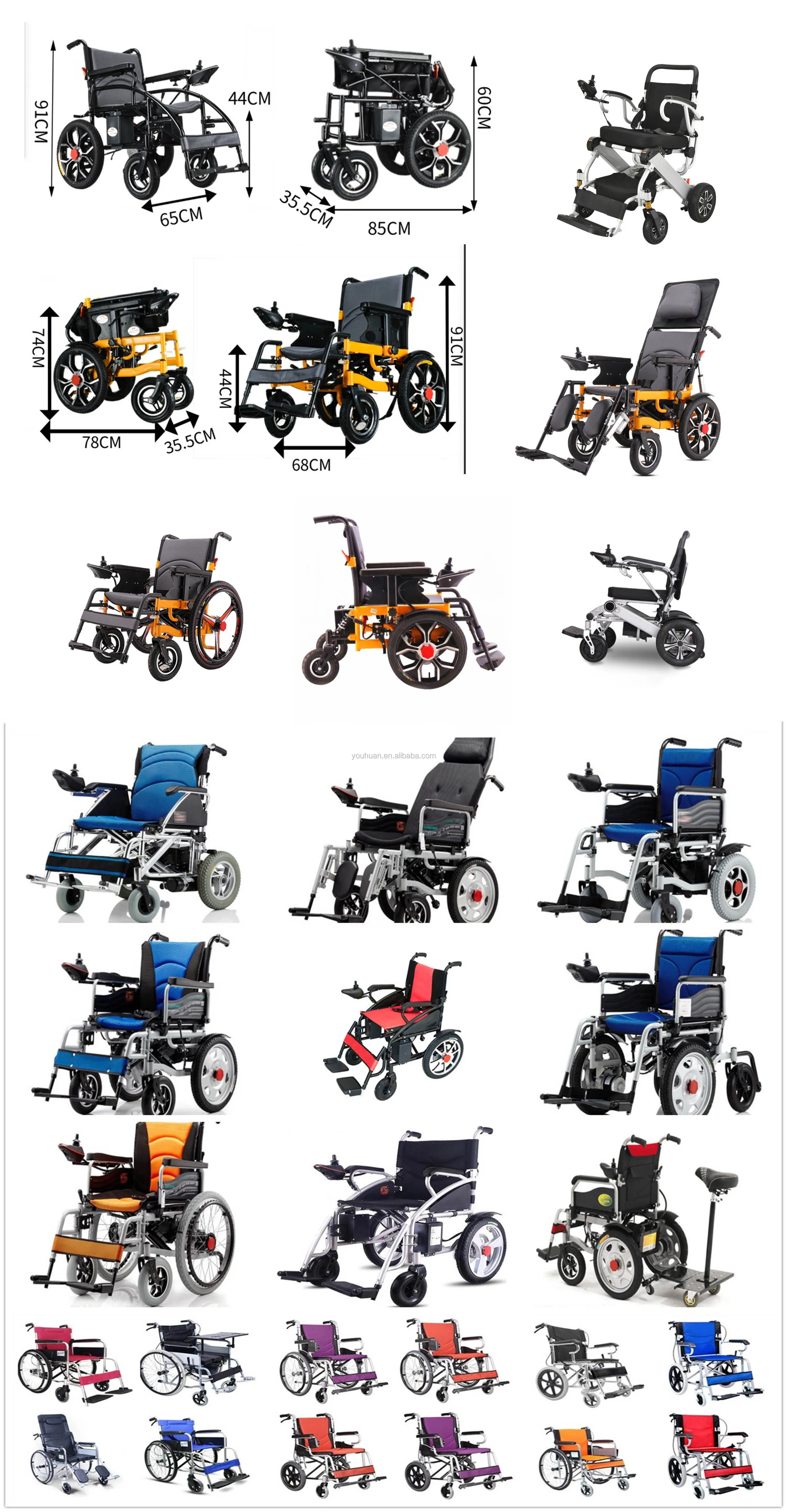Portable and one step to use wheel chair manual wheelchair for elderly and disable use