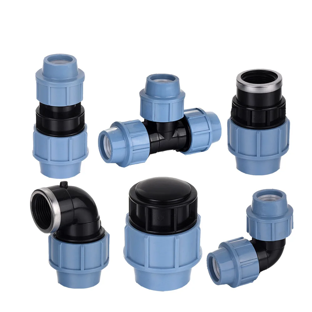 Wholesale SD81 Series Light Blue Working Pressure 16bar PP Compression Fitting Pipe Fitting