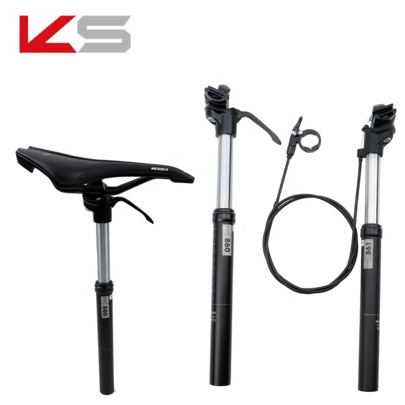 

MTB Mountain Bike Adjustable Lift Hydraulic Dropper Seat Post Suspension Aluminum 30.9 31.6mm Bicycle Seatpost Manual Control