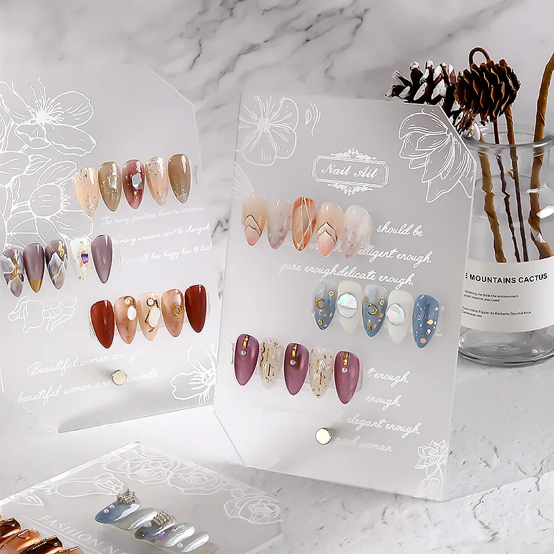 

Transparent Acrylic Display Stand Display Board Workpiece Nail Polish Rubber Color Card