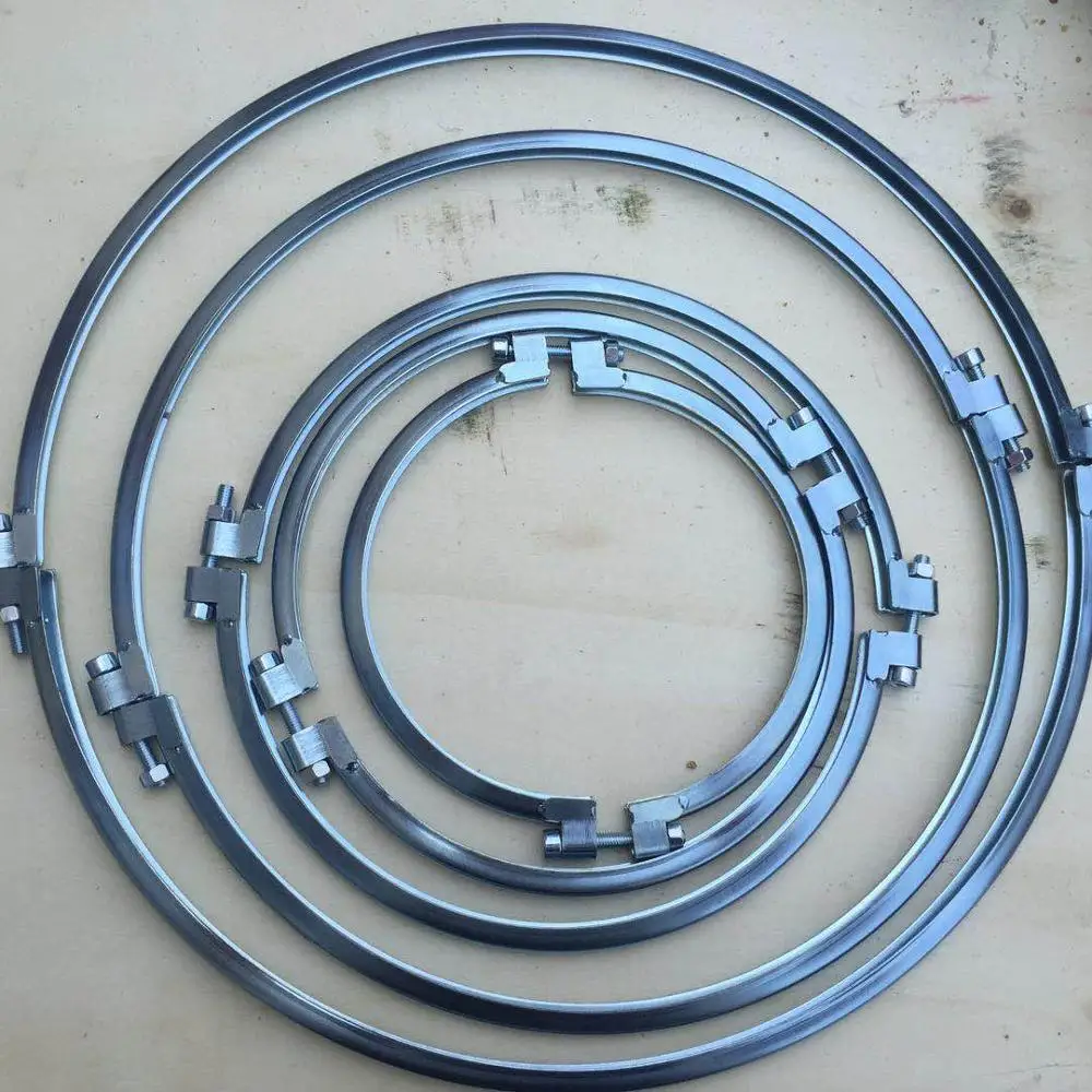 
Steel single pipe clamp with screw 