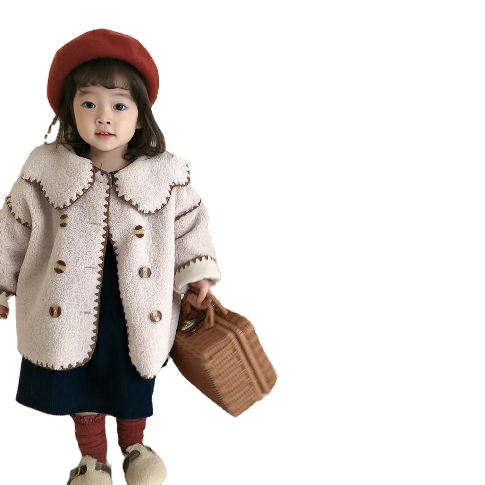 

Baby lamb 2020 Winter New children medium and long heavy wool girls coats of wholesale, As pic shows, we can according to your request also