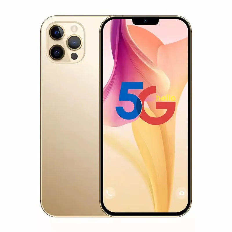 

Cheap i- pone 12pro max phone 6.8 inch 5G smartphone, Sliver