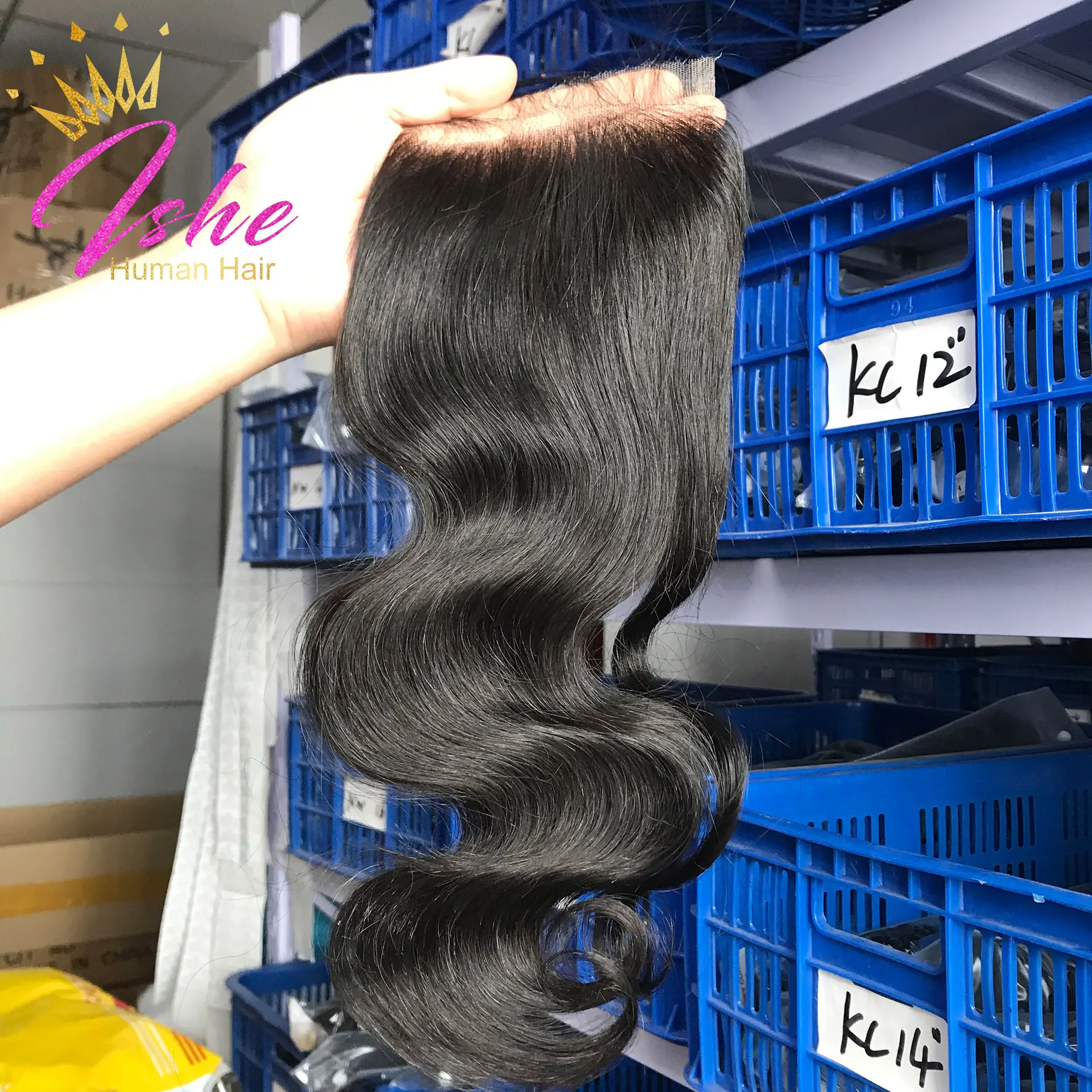 

Factory Wholesale Cuticle Aligned Virgin Raw Hair HD Lace Closure Lace Frontal Deep Wave