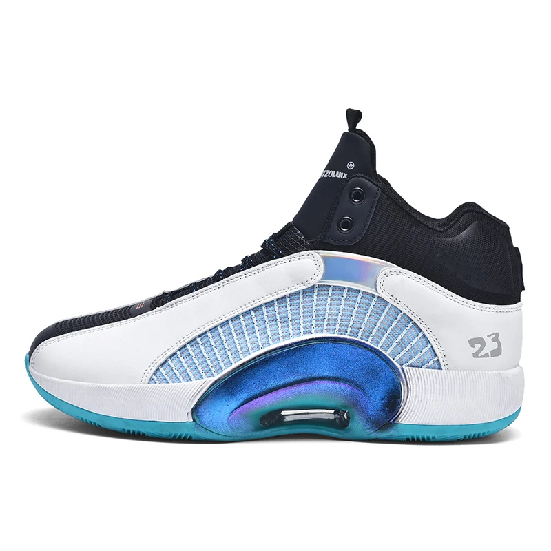 

Unisex High Top Athletic Basketball Shoes Breathable Non Slip Outdoor Sneakers Cushioning Workout Shoes