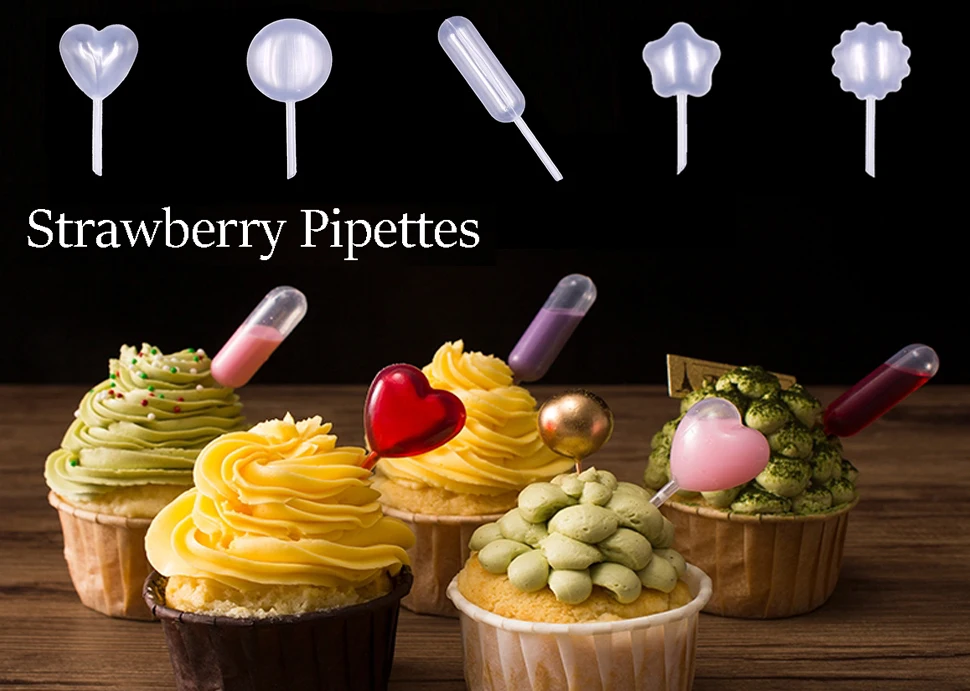 heart shaped plastic pipette pasteur 4ml