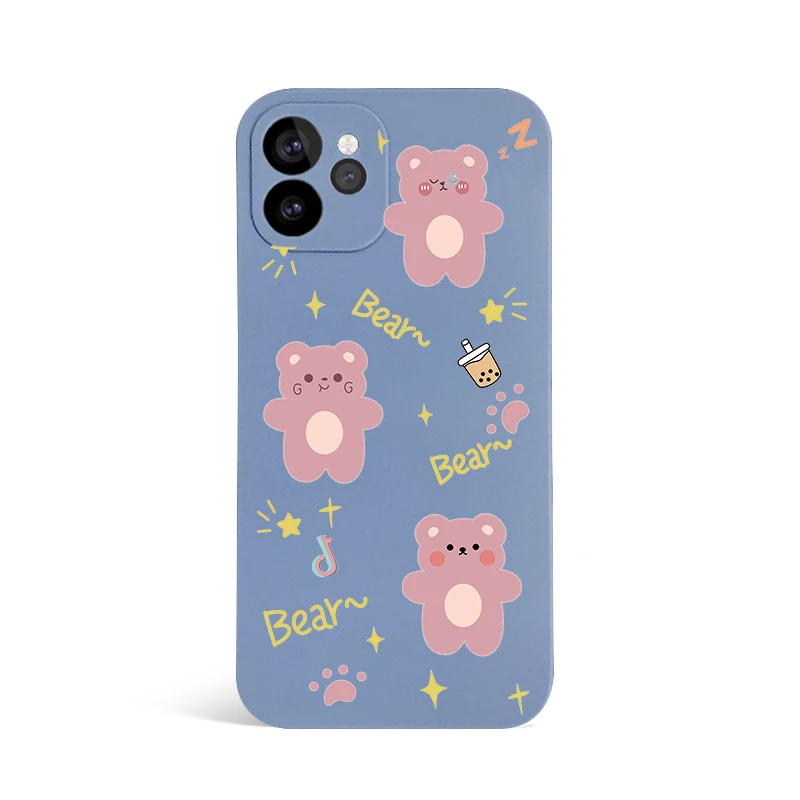 

BOORUI bear protection water proof mobile accessories phone case for iphone13 mobile phone case, 2 colors