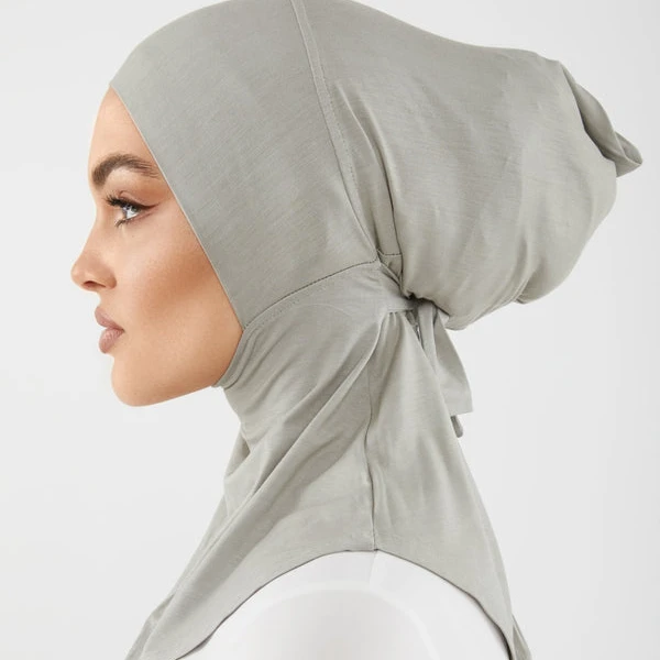 

2023 newest ninja Neck Cover Muslim Bamboo Jersey Underscarf Tie-Back underscarf long cover stretchy elastic undercap