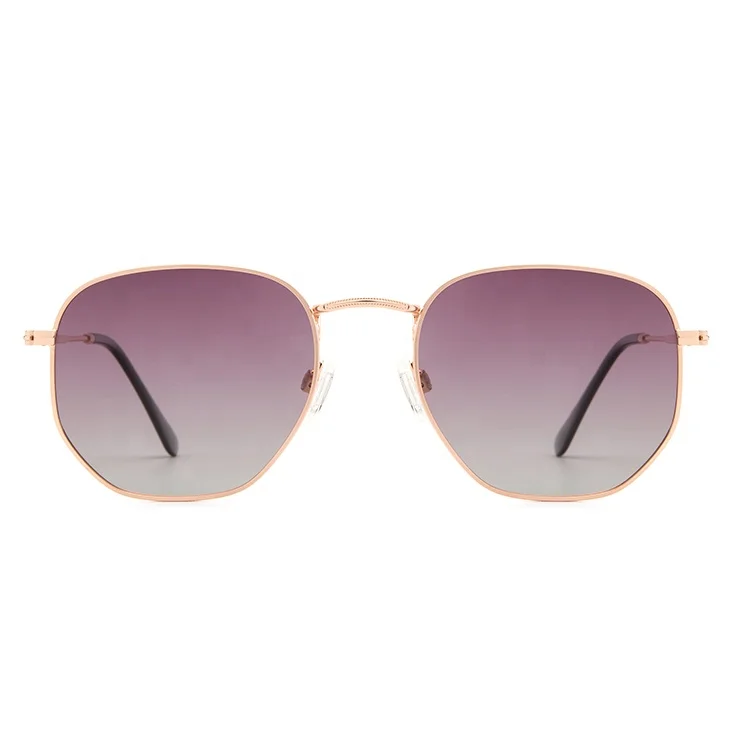 

Rose Gold Frame Purple to Smoke Lens 2020 Most Fashionable Women Sunglasses