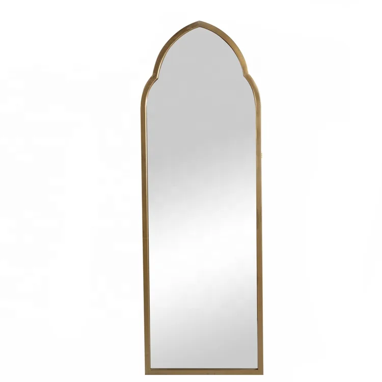 

Mayco Art Decor Design Gold Fold Dressing Wardrobe Floor Mirror Full Length Standing Mirrors