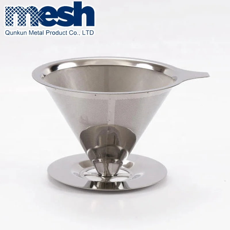 

water filter holder for coffee, Silver,natural