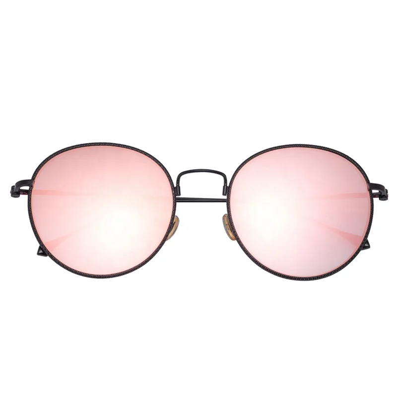 

OEM quality unique design unisex round metal sunglasses 2019