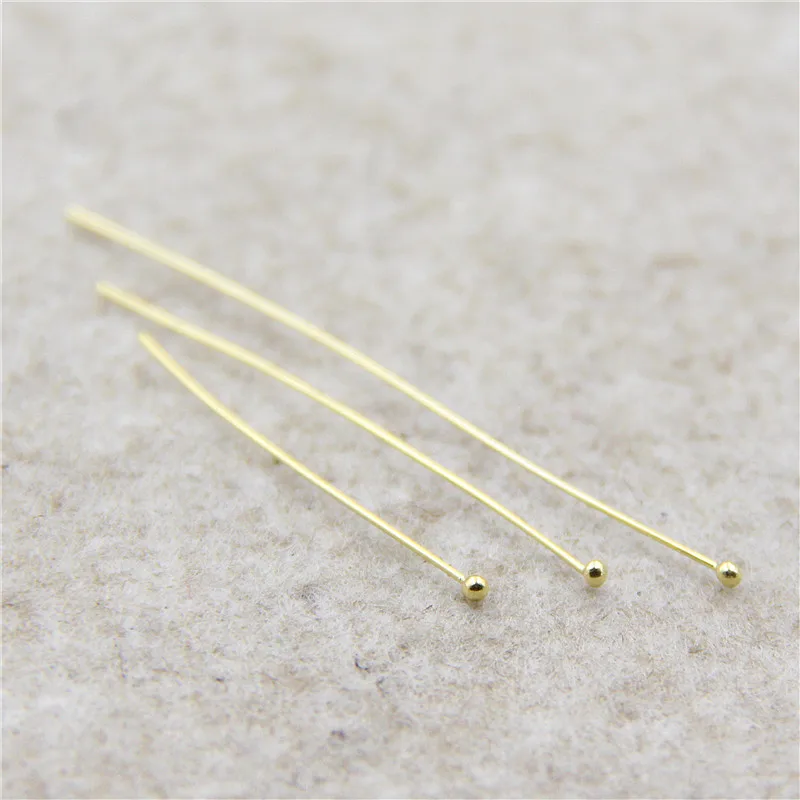 

WHOLESALE BULK PRICE 925 Sterling Silver ball head Pin & NEEDLES JEWELRY HANDMADE DIY Accessories 18 K Gold Plated, 18k gold, sillver color is just 925 silver no any plating