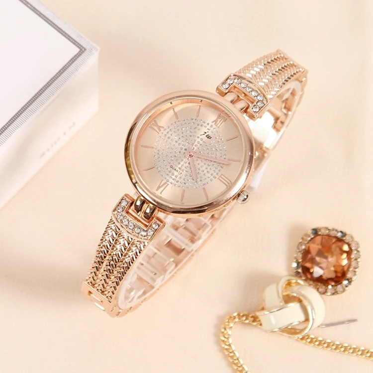

JW 6368 charm quartz watch ladies bracelet wristwatch for women small moq watch