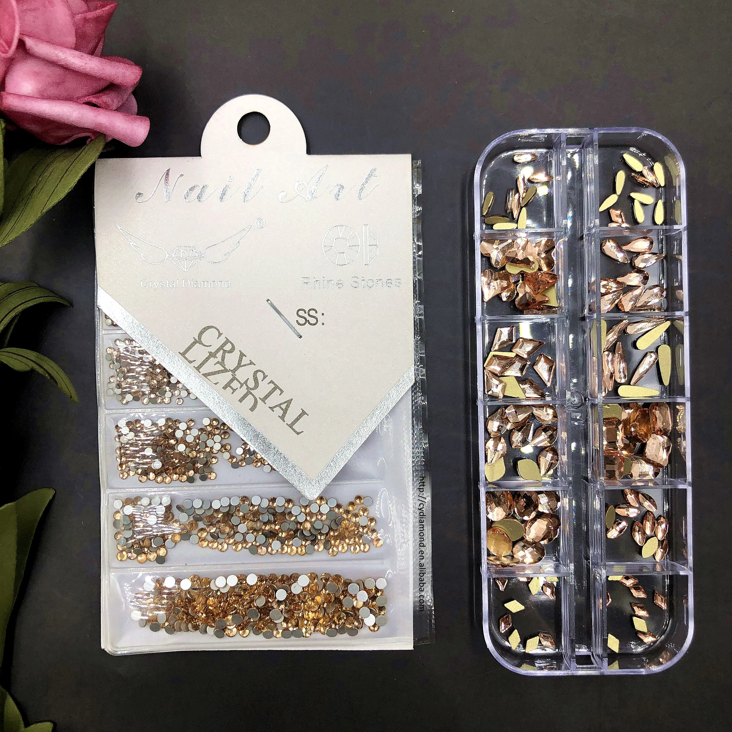 

Small Flat Back For Decorative Peach Stones Nail Ornament 12 Blanks Set Nailart Crystal Rhinestones