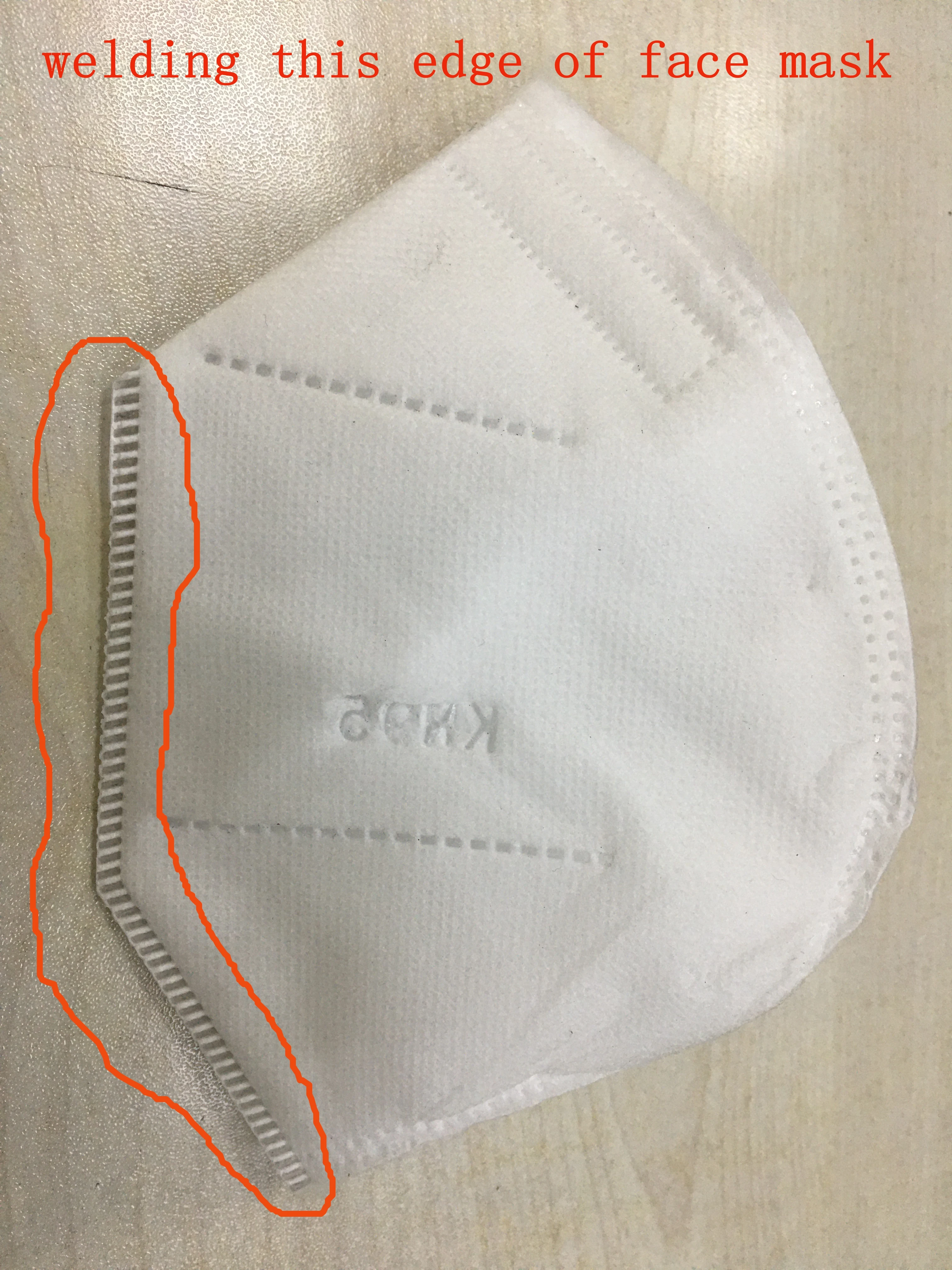 
Ultrasonic welding machine for KN95 N95 face mask edge 