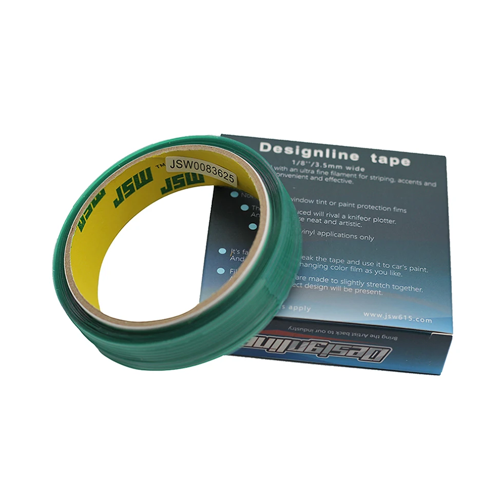 

New Flexible 3.5MM x 50M Car Wrap Design Application Cutting Lines Tools Knifeless Tape Car Vinyl Wrap tapeVinyl Wrap Cutting ta, Green