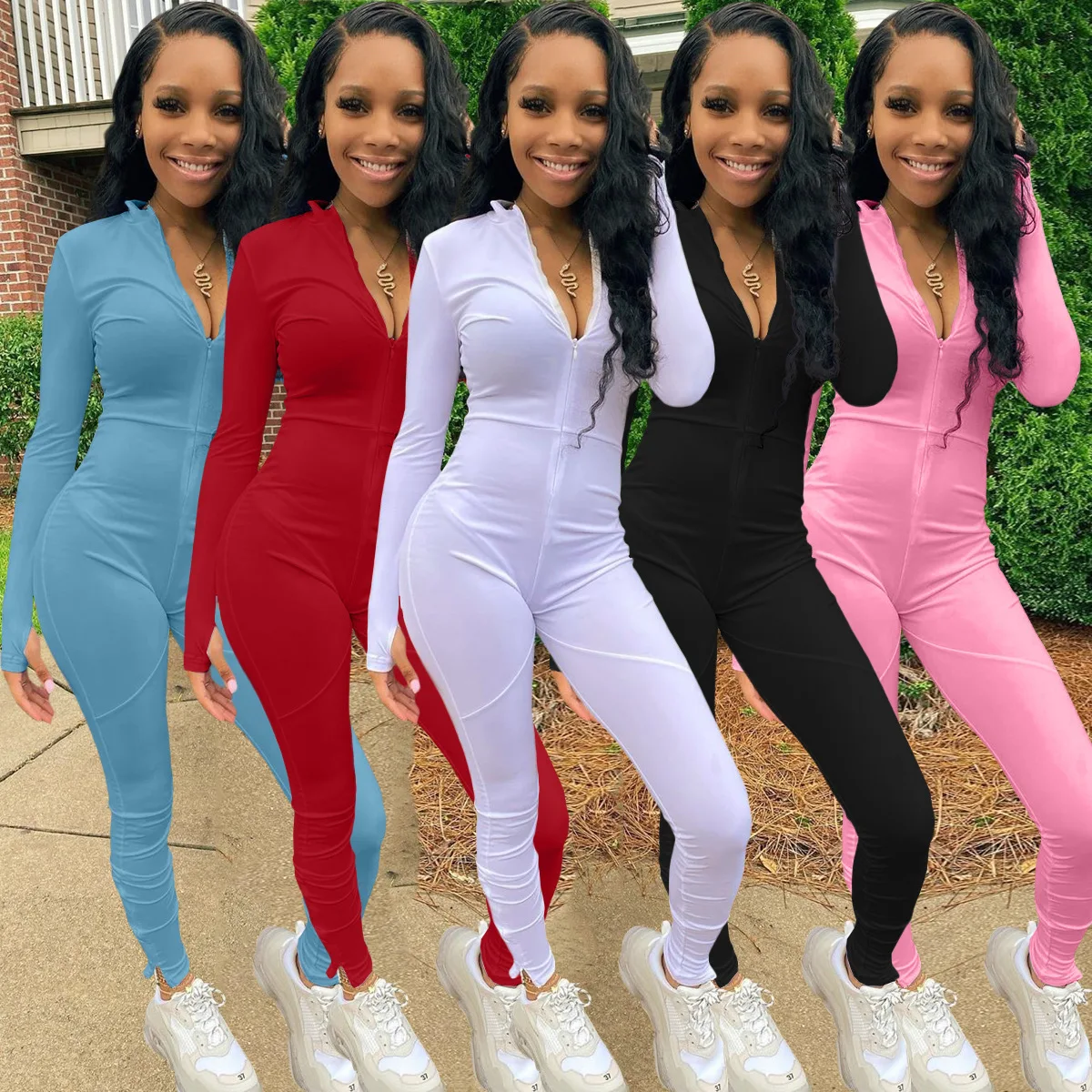 

2020 Women Solid Blank One Piece Sexy Bodysuits Jumpsuits And Rompers Women Wholesale Pajamas Bodycon Jumpsuits