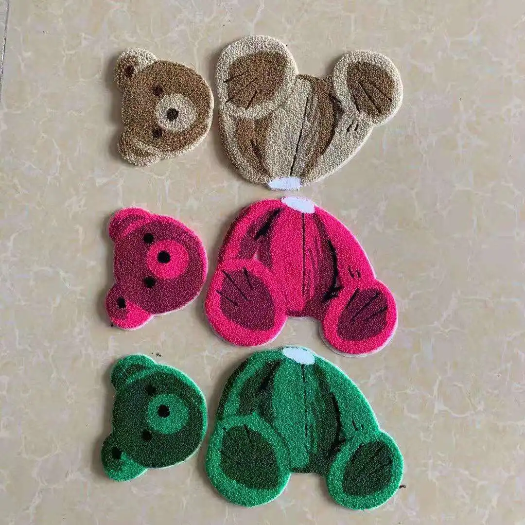 

Factory direct embroidery cloth paste new towel embroidered bear baby series clothing shoe bag accessories cloth paste