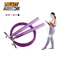 

Jumping Rope Aluminium Alloy Speed Jump Rope, Adjustable Skipping Rope Premium Quality Steel Wire Jump Ropes