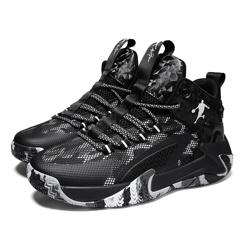 

Low MOQ Custom High Top Basketball Sneakers Men MD Outsole Cushioning Basketball Shoes, Optional