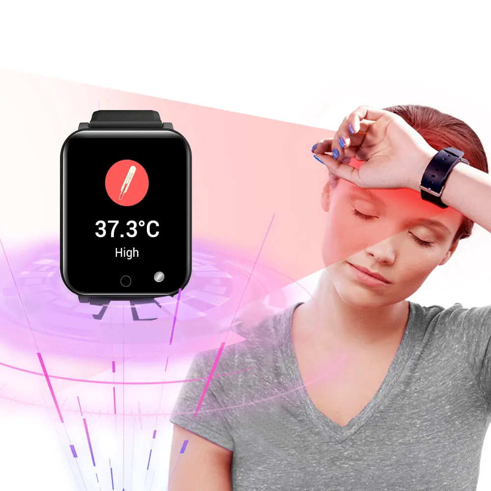 

Body Temperature 2021 New Launched Heart Rate And Blood Pressure SPO2 Blood Oxygen Smart Watch