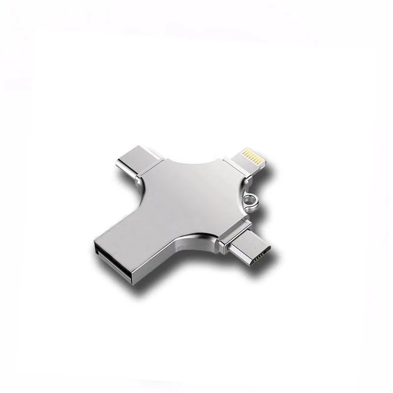 

Metal USB 3.0 Memory Stick Drive Type C 4 in 1 Flash Drive For phone Android Type-c