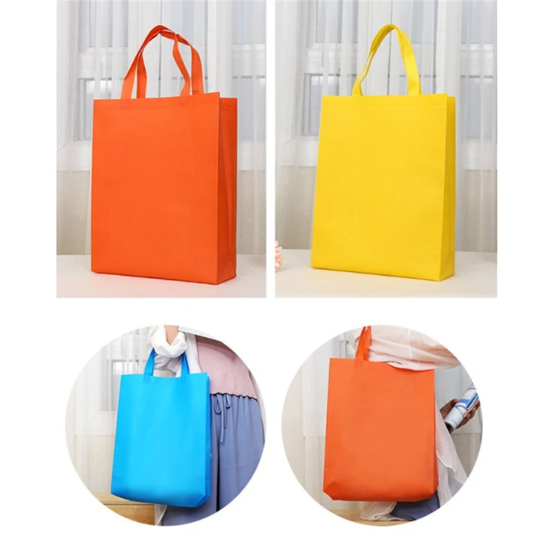 

Hot Selling Reusable Custom Printed Non Woven Shopping Tote Bags With Handles