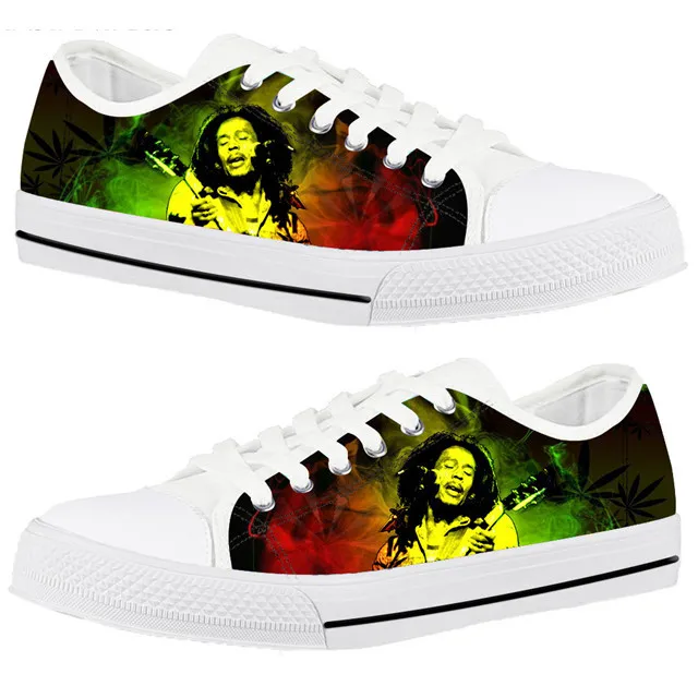 

Zapatos Mujer Jamaica Flag Pattern White Flat Canvas Shoe For Women Fashion Custom Logo Cozy Sneakers Casual Footwear Blank, Customized color