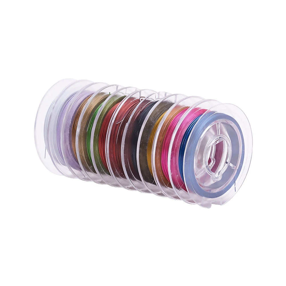 

Pandahall  Stringing Materials Tiger Tail Wire for Sale Nylon-coated Steel, Stainless steel color